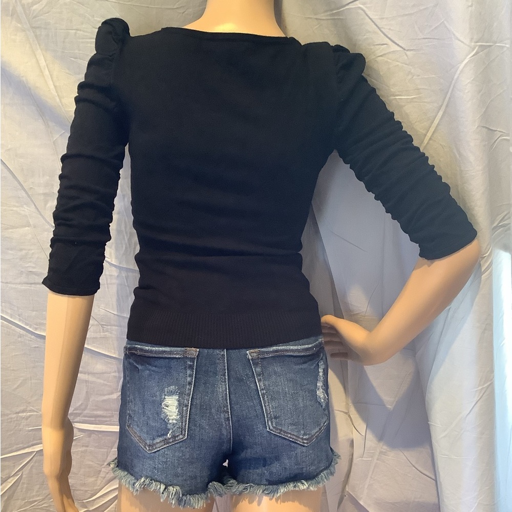 NWOT -I.N.C. 3/4 Sleeve Sweater Top - Picture 5 of 6